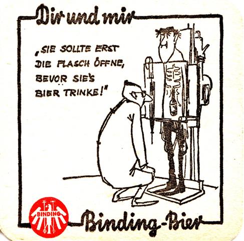 frankfurt f-he binding dir & mir bier 14b (quad185-sie sollte-schwarzrot)